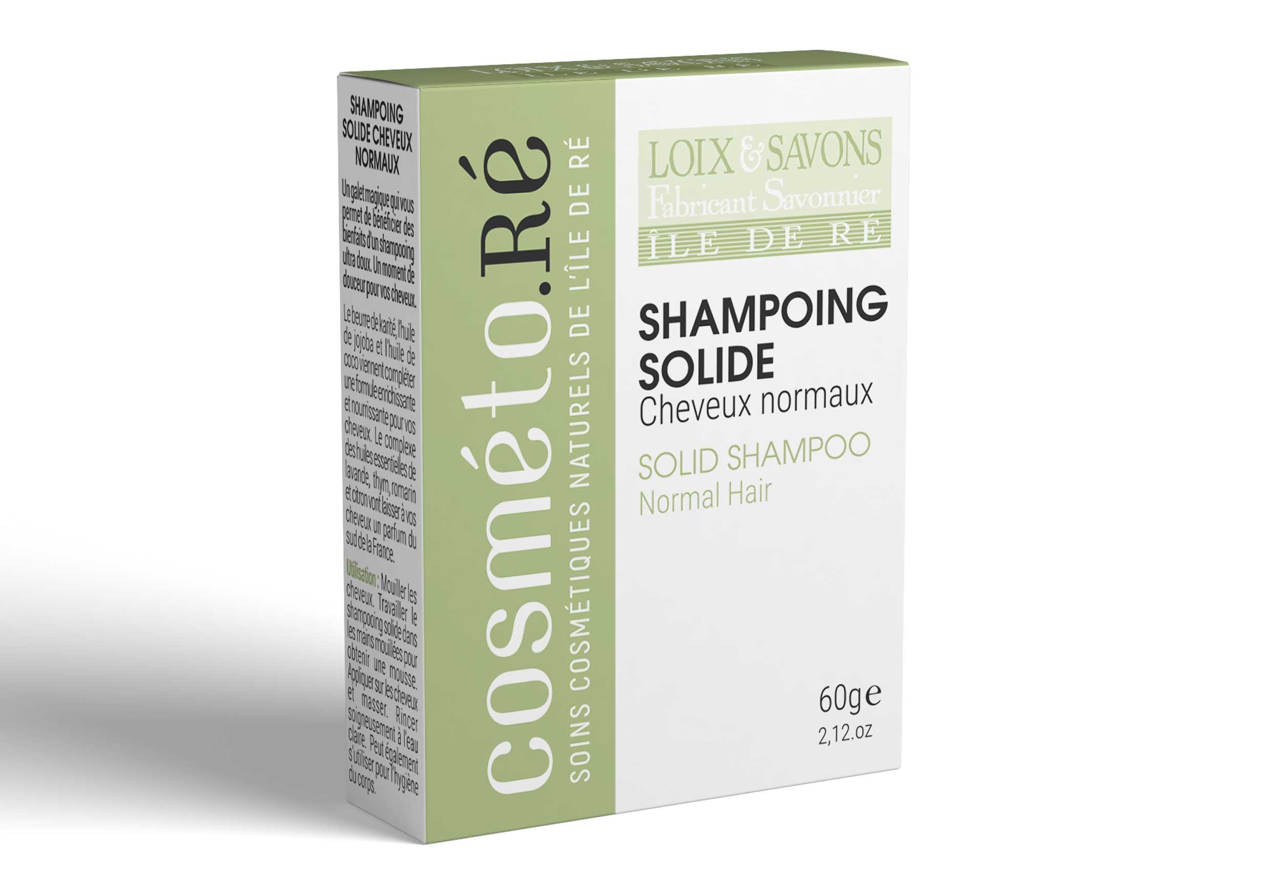 Shampoing solide cheveux normaux 60 g