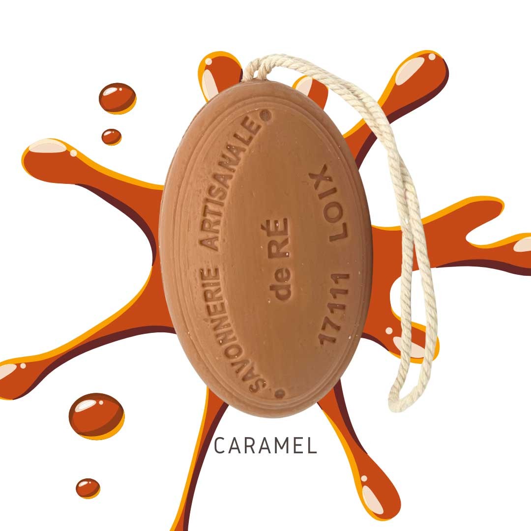 Savon artisanal ficelle caramel 200g