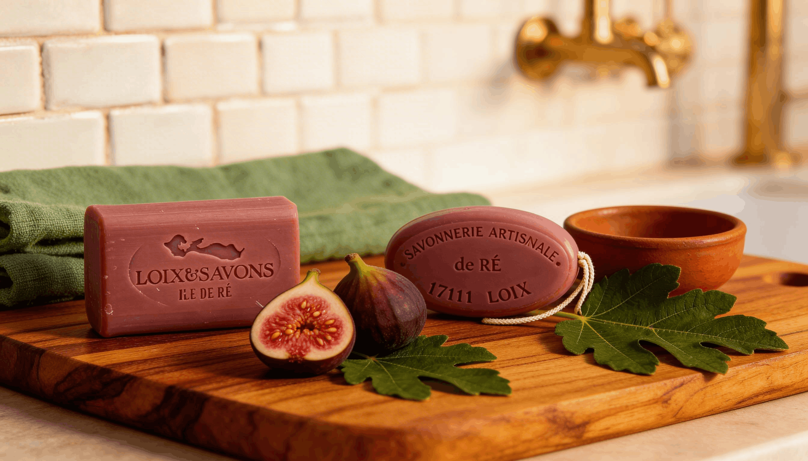 Savon artisanal surgras au parfum de figue (Choisissez le poids :  : 200 g)