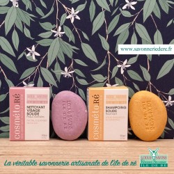 Pack découverte : shampoing solide nourrissant + nettoyant solide visage