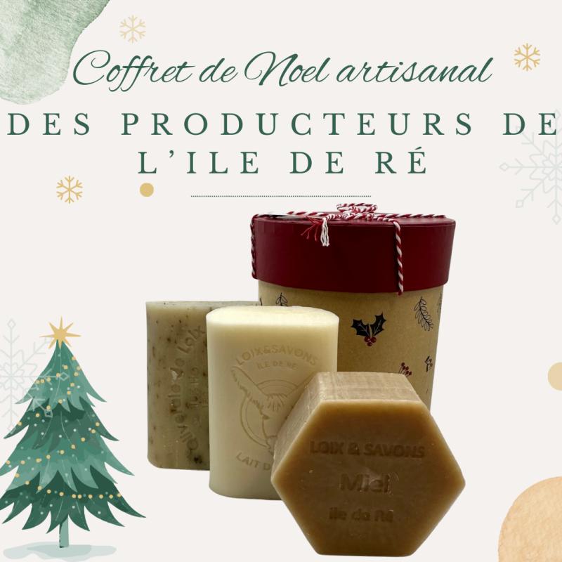 Coffret de noel savon artisanal des producteurs de l'ile de ré