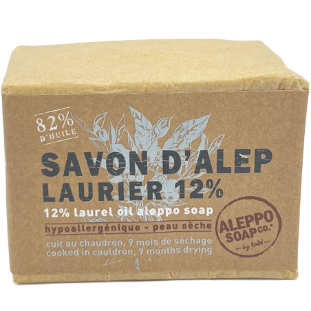 Savon d'alep 82 % d'huile et 12 % de laurier