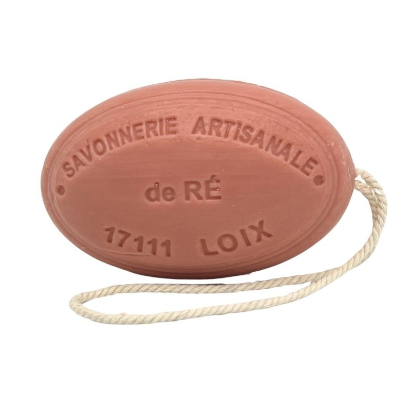 Savon ficelle parfum fraise 200 g - Savonnerie de Ré de l'ile de re