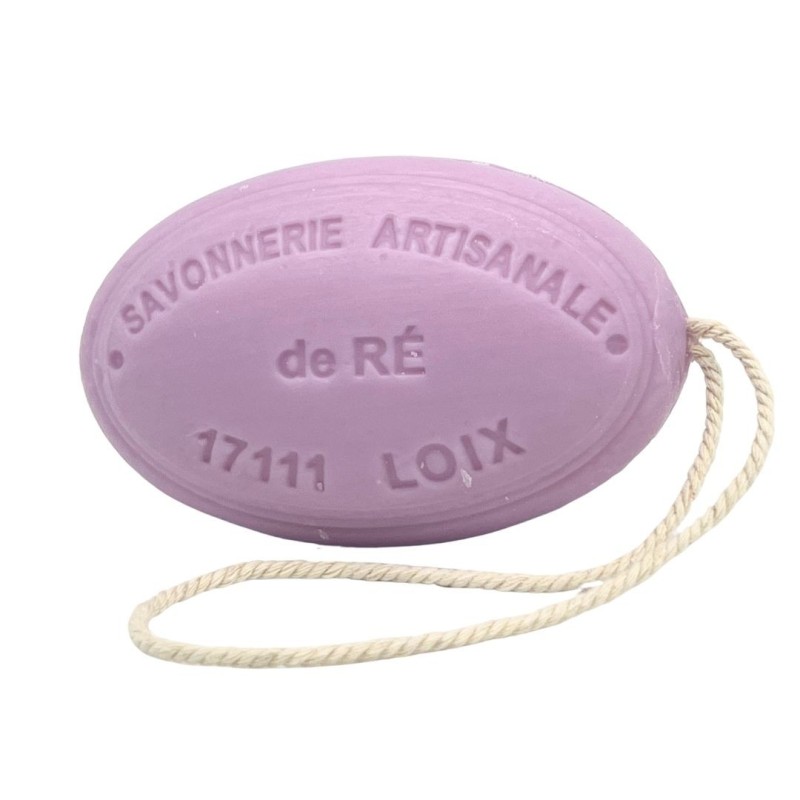 Savon ficelle parfum violette 200 g - Savonnerie de Ré de l'ile de re