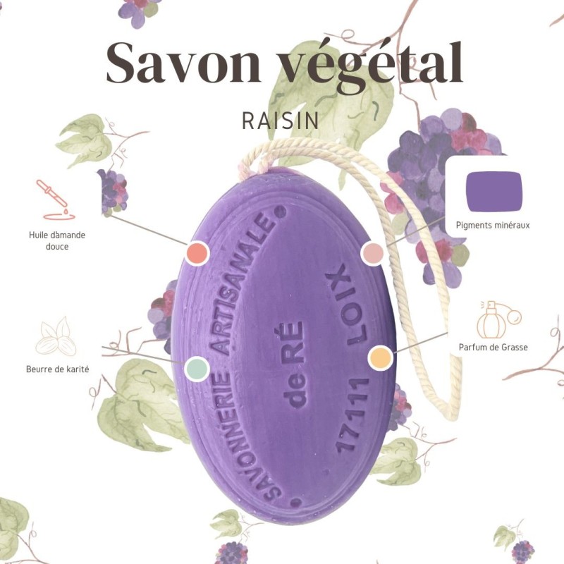 propriete savon raisin
