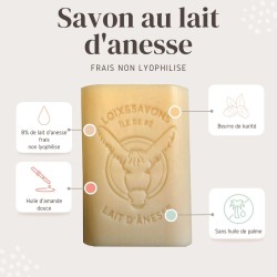 Lot 3 savons lait d'ânesse bio - Peaux sensibles
