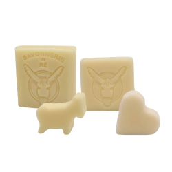 Savon au lait d'anesse artisanal invités 15g 25g 50g