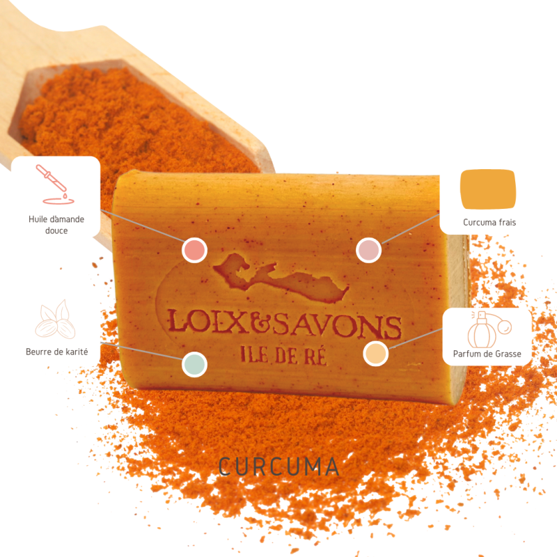 Savon au curcuma