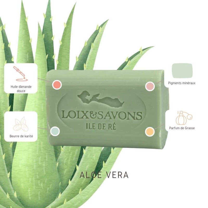 Savon parfum aloe