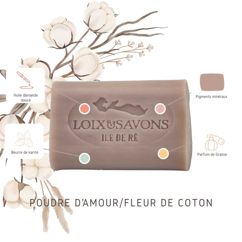 Savon parfum fleur de coton propriete