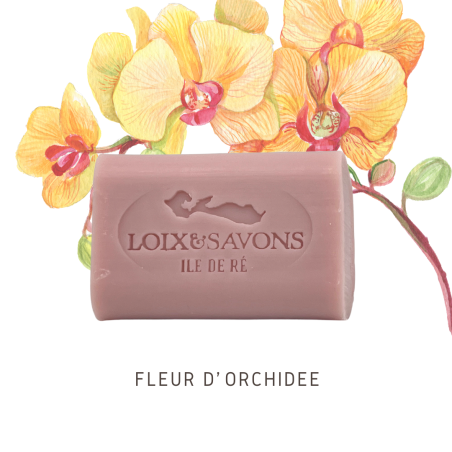 Savon parfum fleur d'orchidée