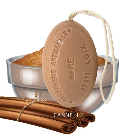 Savon artisanal ficelle cannelle 200g savonnerie ile de ré