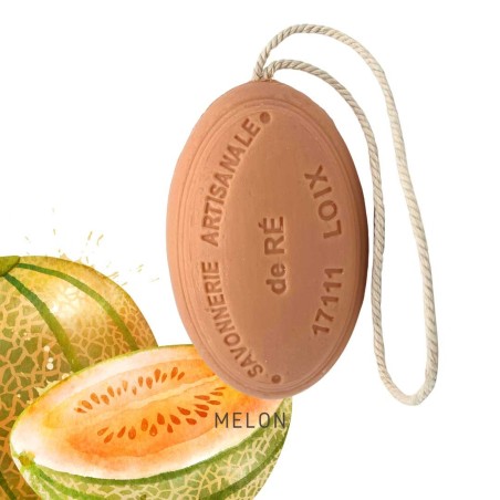 Savon parfum melon cordelette