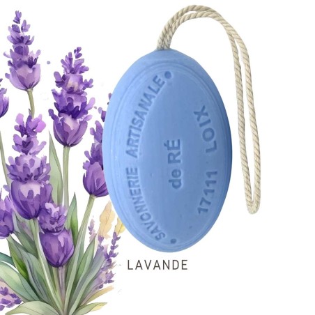 Savon parfum lavande cordelette