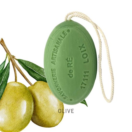 Savon parfum olive cordelette