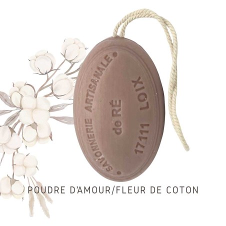 Savon fleur de coton cordelette