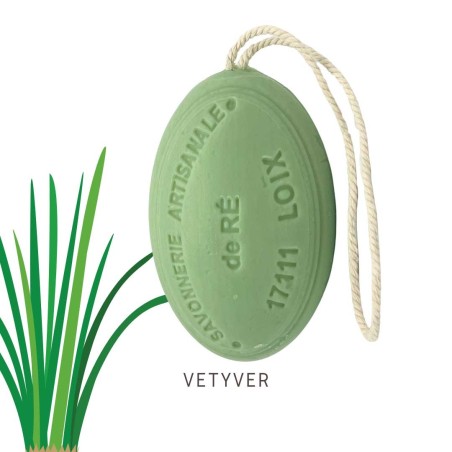 Savon parfum vetiver cordelette