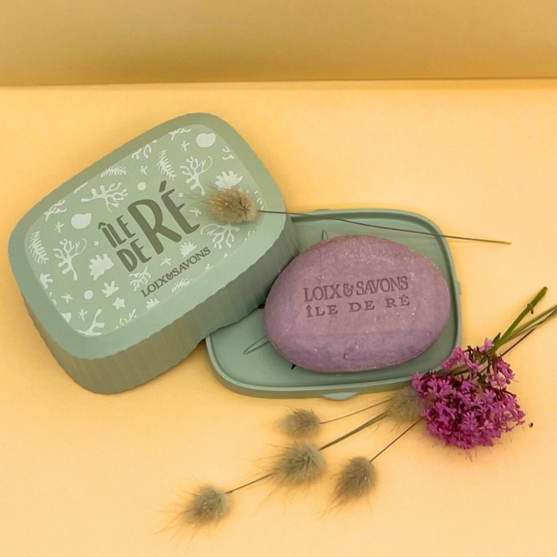 boite a savon recyclé verte égouttoir