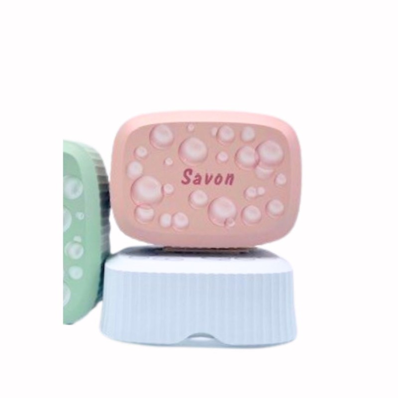 Boîte à savon en plastique recyclé + 1 savon végétal au choix