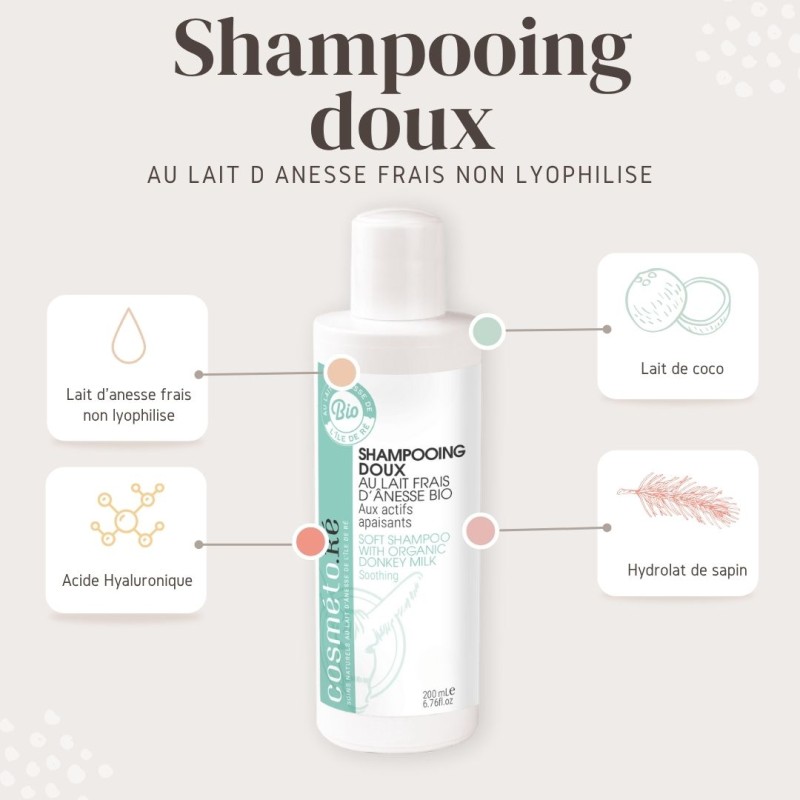 shampoing doux au lait d anesse