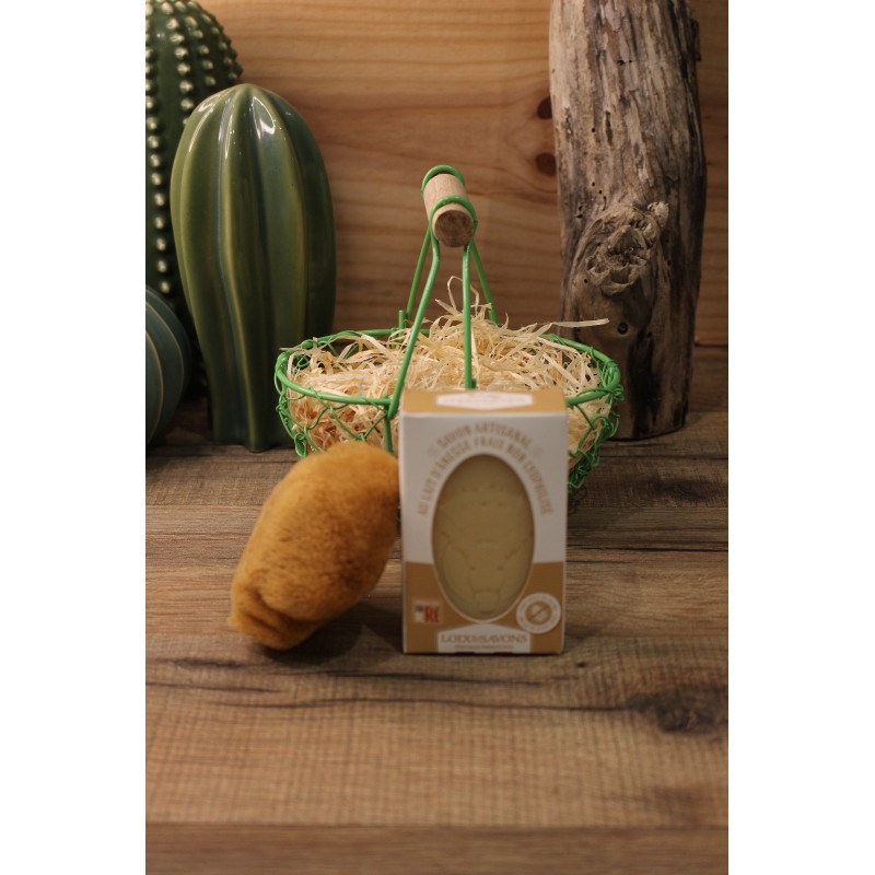 savon au lait d anesse cadeau plus eponge