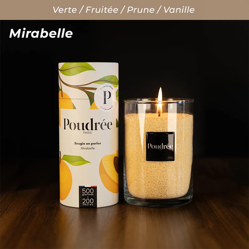 Bougie cire végétal POUDRÉE