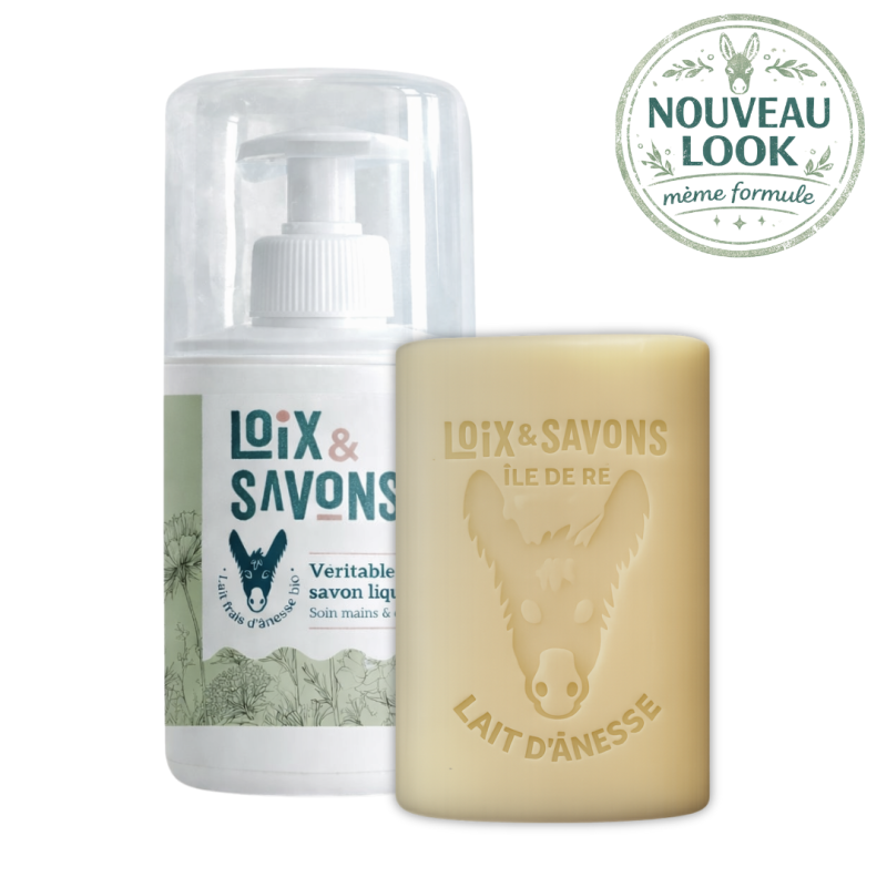 Savon au lait d'anesse solide et liquide