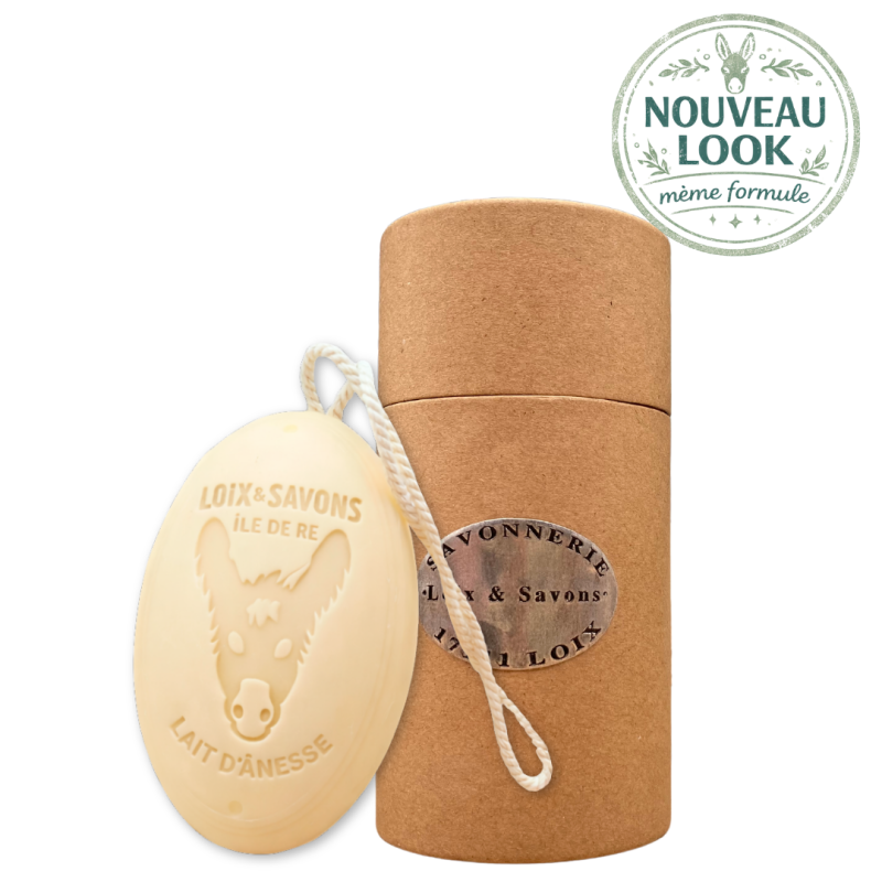 Savon lait d'anesse + étui recyclé savonnerie ile de ré