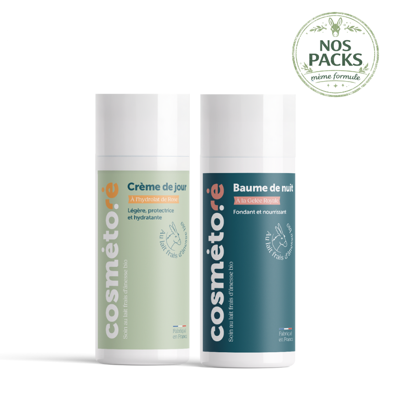 pack soin au lait d anesse creme de jour creme de nuit