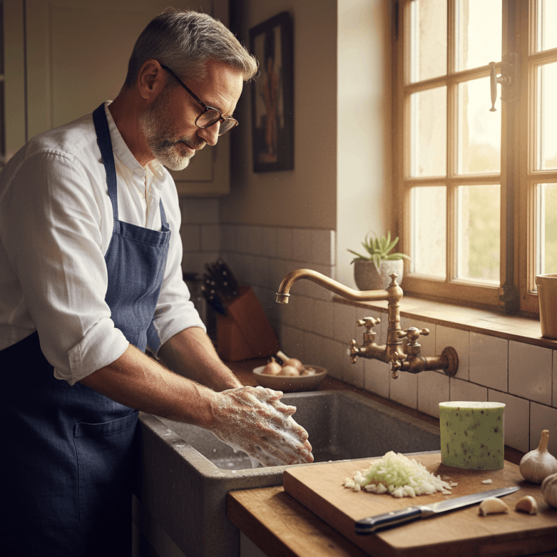 Savon au thym anti-odeur | Mains cuisine | Savonnerie de Ré