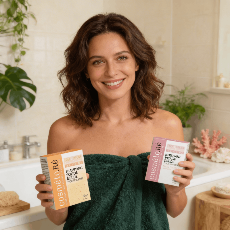 Pack shampoing nourrissant + nettoyant visage | Cheveux secs