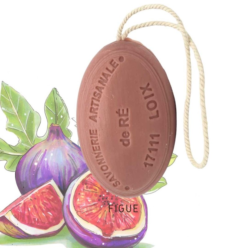Savon artisanal surgras parfum figue | Soin adoucissant | 100g & 200g | Savonnerie de Ré