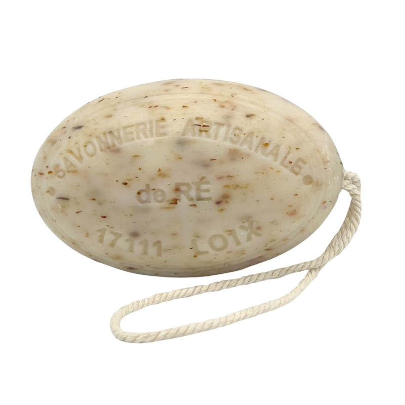 Savon Artisanal Rose Trémière 'Adoucissant' | Emblème de l'Île de Ré | 100g & 200g