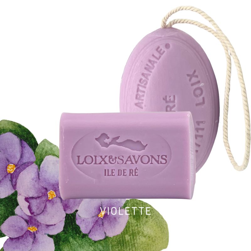 Savon artisanal surgras au parfum de violette