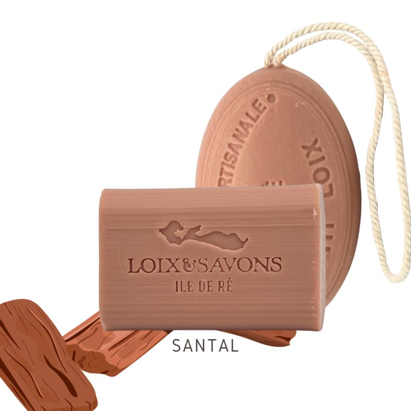 Savon artisanal surgras au parfum de santal