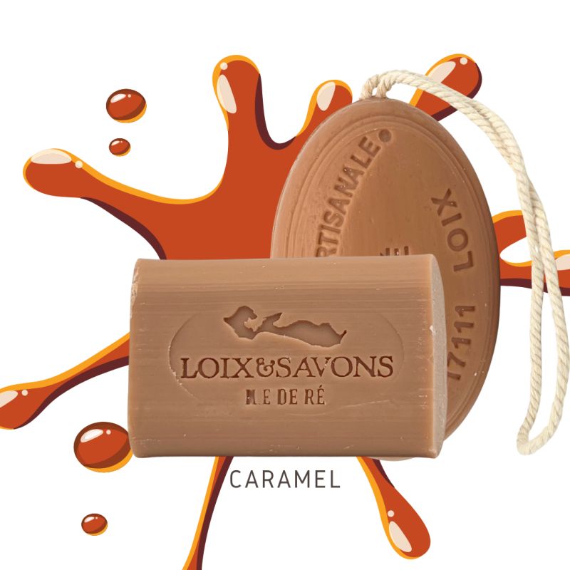 Savon artisanal surgras au parfum de caramel
