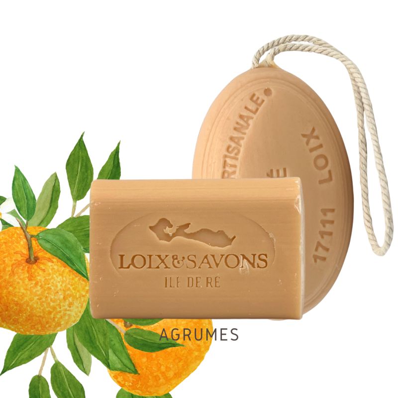 Savon artisanal surgras au Parfum d'Agrumes