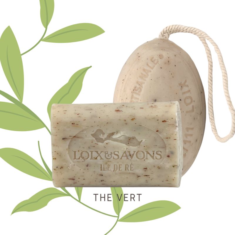 Savon artisanal au thé vert - soin antioxydant et purifiant