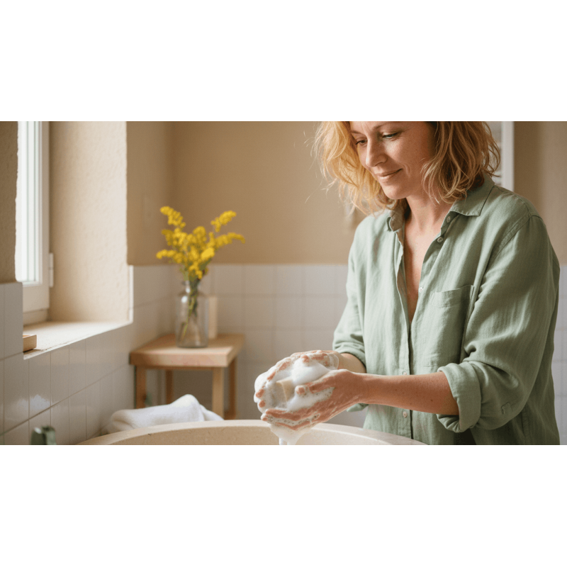 Savon immortelle des dunes | Fleurs séchées de l'île de Ré | Surgras