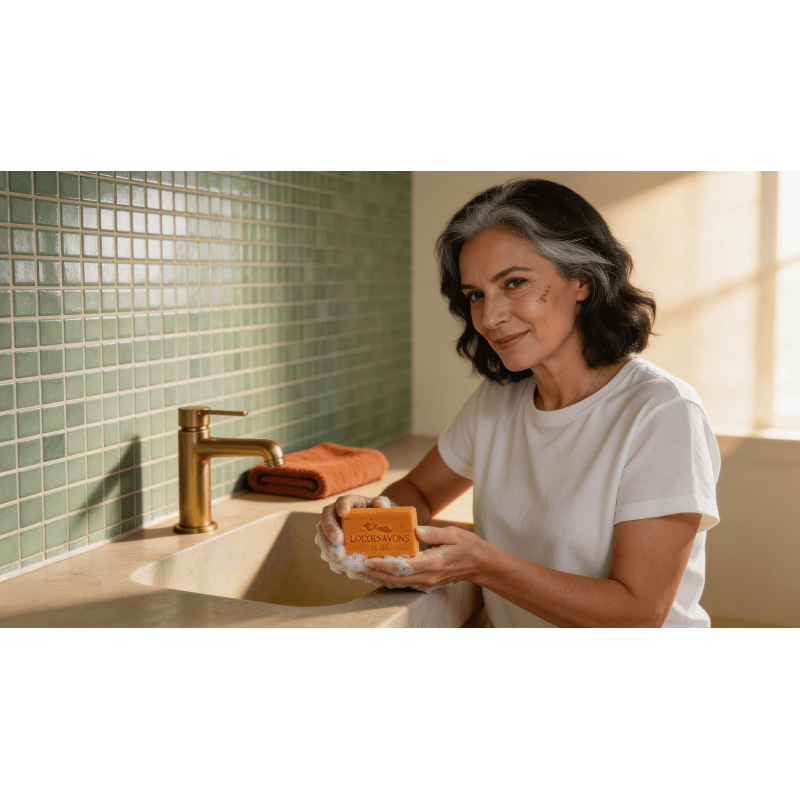 Savon au curcuma | Éclat naturel du teint | Île de Ré | Loix & Savons