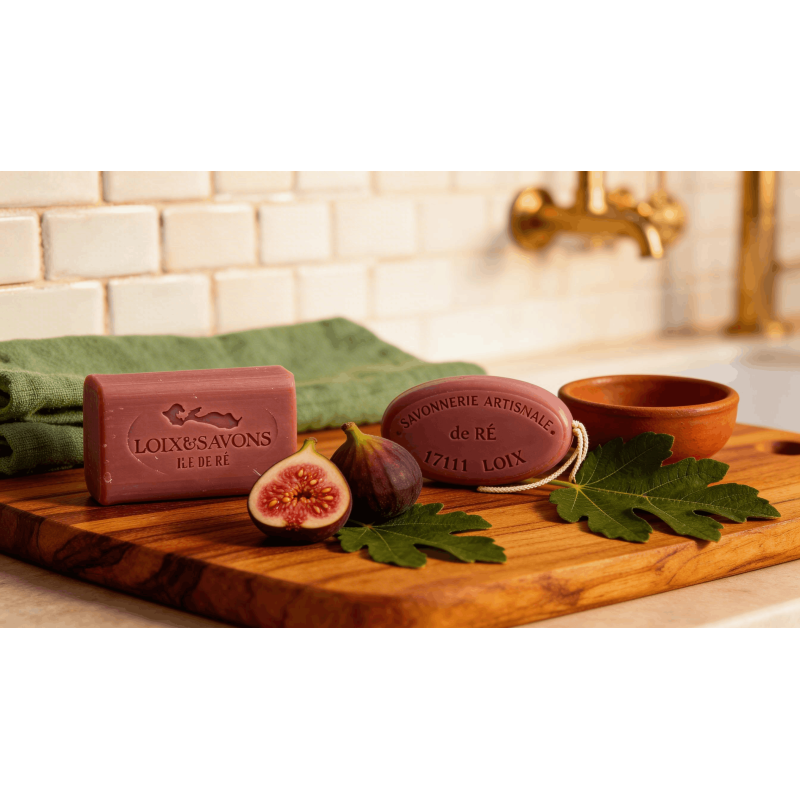 Savon parfum figue surgras 100g ou 200g ficelle | Île de Ré