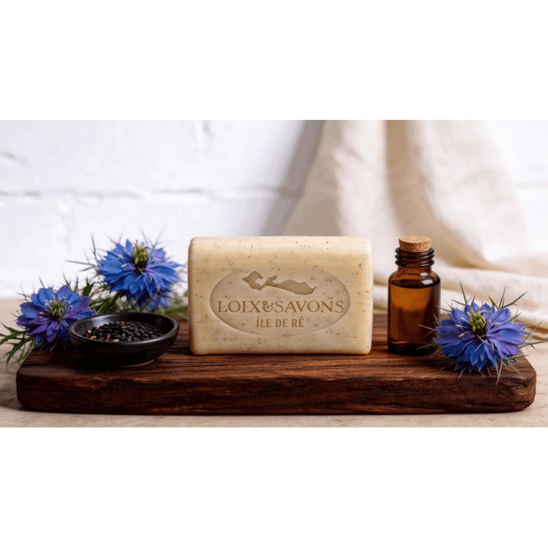 Savon huile de nigelle exfoliant 100g | Île de Ré