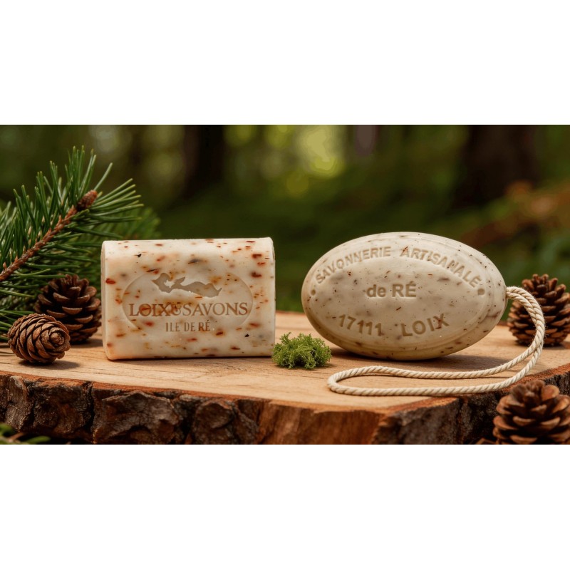 Savon aiguilles de pin exfoliant 100g ou 200g | Île de Ré