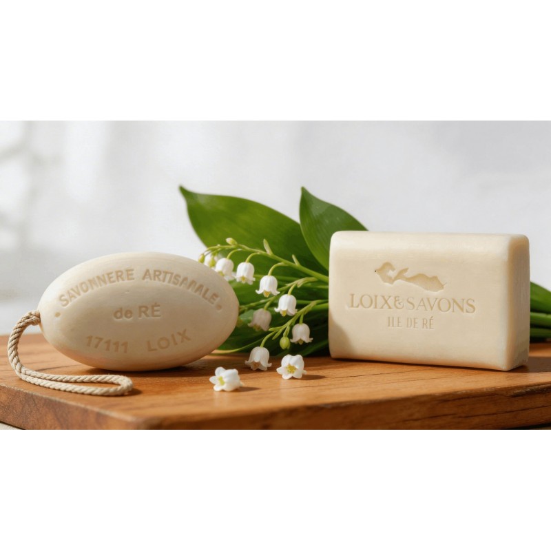 Savon parfum muguet surgras 100g ou 200g ficelle | Île de Ré