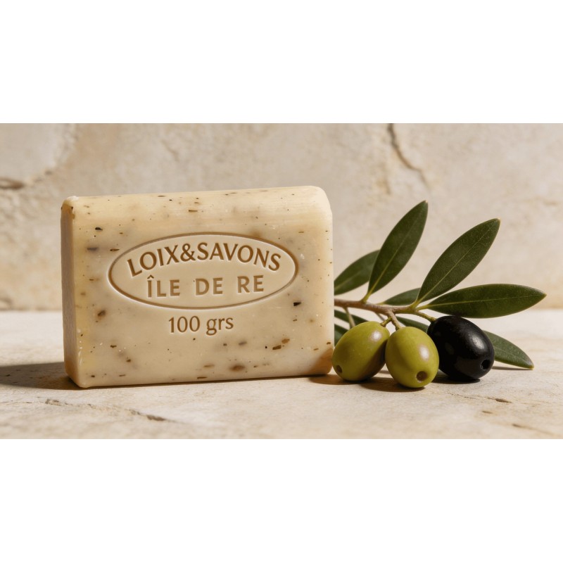 Savon artisanal huile d'olive 100 gr | Type Marseille | Île de Ré