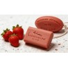Savon artisanal surgras parfum fraise 100g et 200g ficelle Loix Savons Ile de Re