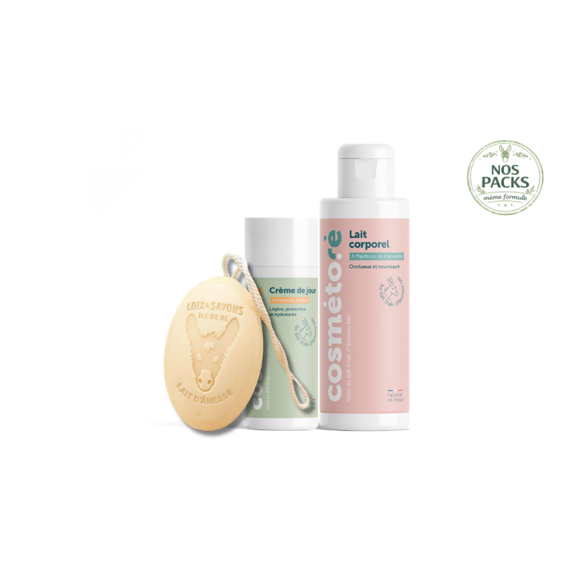 Coffret soin au lait d'ânesse ǀ Rituel visage & corps ǀ Île de Ré
