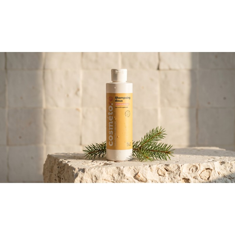 Shampoing doux au lait d'anesse bio 200ml a l hydrolat de sapin Loix Ile de Re
