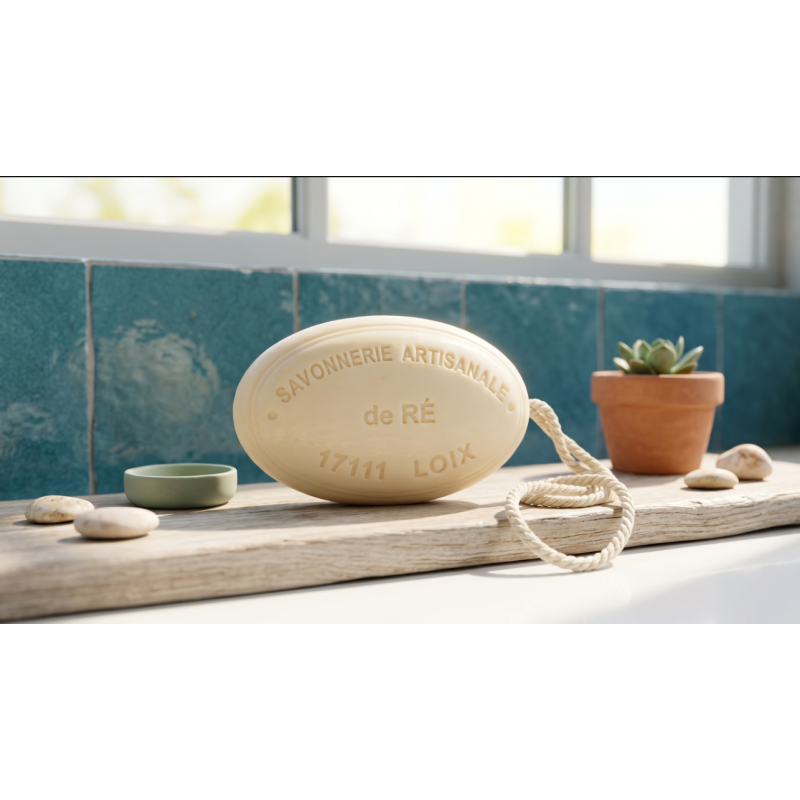 savon au lait de chèvre frais ficelle 200g ovale
