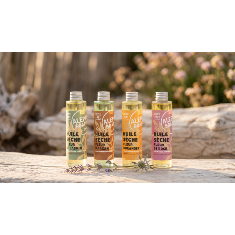 huile sèche corps et cheveux 160ml collection parfums fleuris loix savons